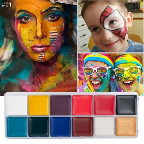 Diuryce 2024 12 Colors Face Body Paint Oil Painting Art Make Up Set Kit Party