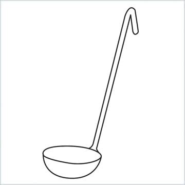 How To Draw A Ladle Step by Step - [4 Easy Phase]