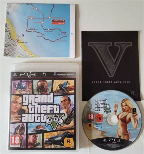 Grand Theft Auto V Gta Playstation Ps Pal Complet Carte