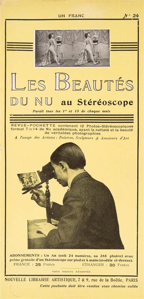 Erotic Publications Stereoscopy History