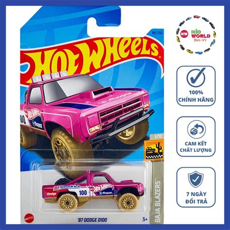 Xe mô hình Hot Wheels basic Bán tải Dodge D HKG Shopee Việt Nam