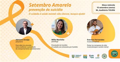 Setembro Amarelo Gest O De Pessoas Promove Debate Especialistas