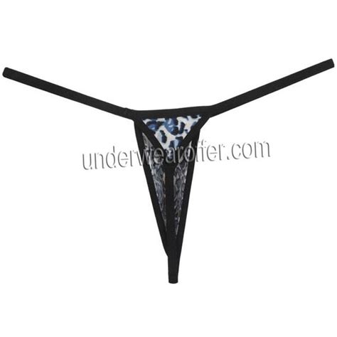 Sexy Men S Underwear G String Thong Extreme Leopard Print T Back Micro Bikini Tanga Mu N
