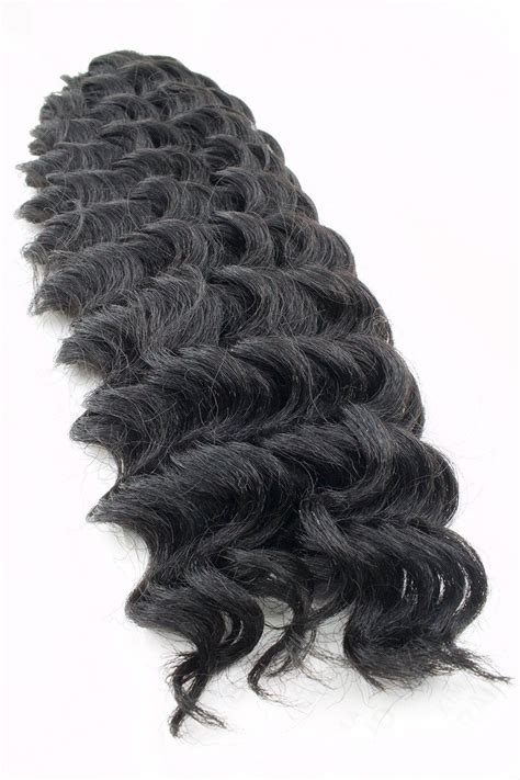 Harlem125 Kima Synthetic Crochet Braiding Hair Ripple Deep 20 Braided Hairstyles Updo