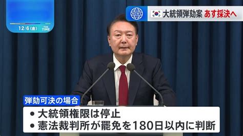 韓国・尹錫悦大統領の弾劾訴追案 あす採決の見通し 野党に加え与党から少なくとも8人の賛成が必要 Tbs News Dig