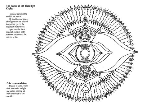 Free Printable Chakra Coloring Pages Each Page Has A Chakra Mandala And