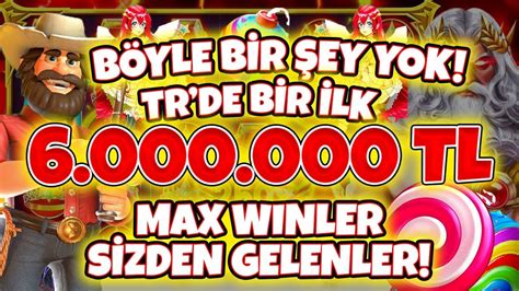 Slot Oyunları Sizden Gelenler TÜRKİYEDE BİR İLK 6 000 000 TL DEDE