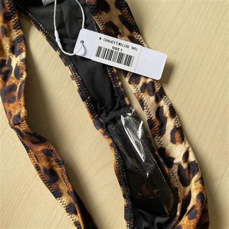 Leopard Print Bright Swim Wear Bikini Set Never Worn Depop