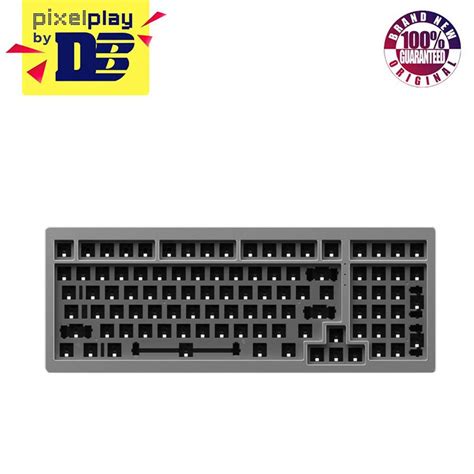 MonsGeek M2 QMK Aluminium Case Mechanical Keyboard Hot Swappable Gasket DIY Kit Silver
