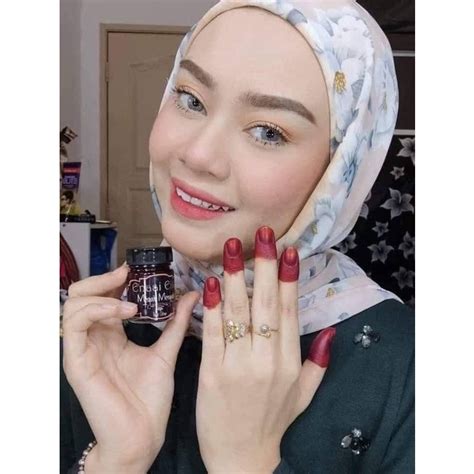 INAI KUKU CELUP MERAH MENYALA WARNA TAHAN LAMA HALAL SAH