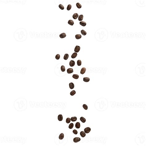 Falling coffee beans cutout, Png file 8534065 PNG