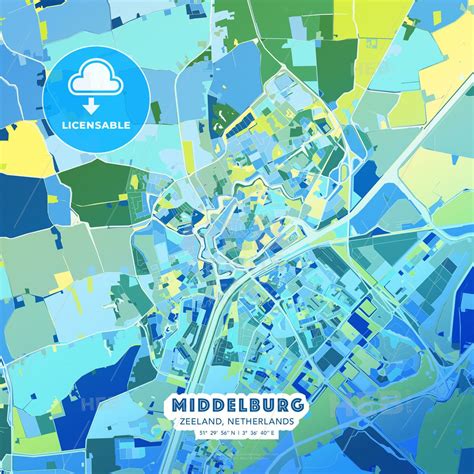 Middelburg Map Print Template Map Vector Print Templates Map Print