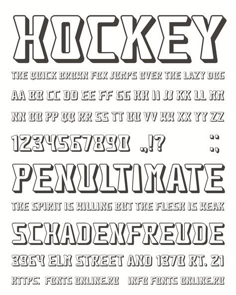 Hockey Font