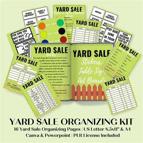 Yard Sale Organizing Kit - Createful Journals Your Creative Inspiration
