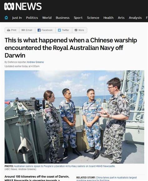 中澳關係改善？中方首次參加澳大利亞最大軍演 外軍興奮登黃山艦 每日頭條