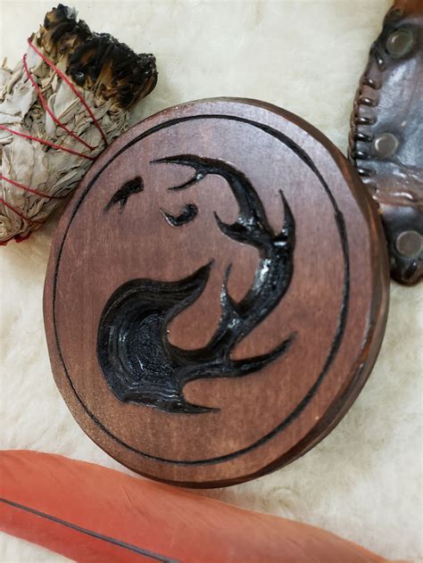 Mtg Red Mana Symbol Fire Wood Carved Magic The Gathering Etsy