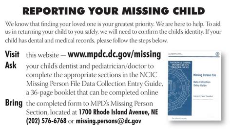 File a Missing Person Report | missingpersons