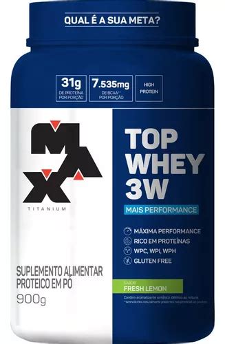 Suplemento en polvo Max Titanium Mais Performance TOP WHEY 3W MÁS