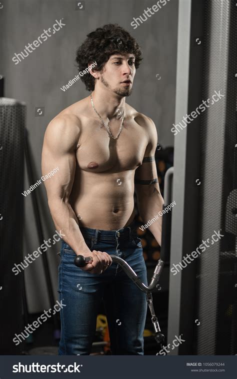 Fitness Athlete Naked Torso Trains On Stock Photo Shutterstock