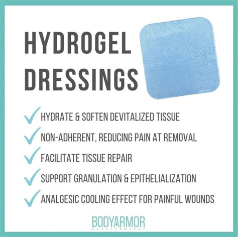 How To Use Hydrogel Dressings Bodyarmor Medical Supplies