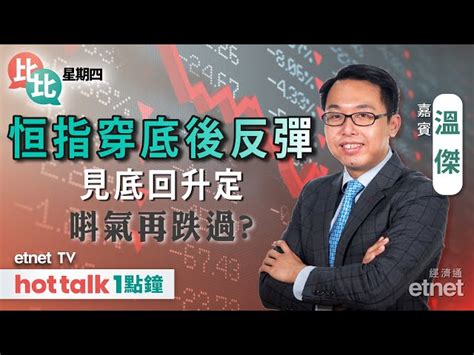 港股連升第三日 突破有憧憬？ Hot Talk 1點鐘 Etnet Tv