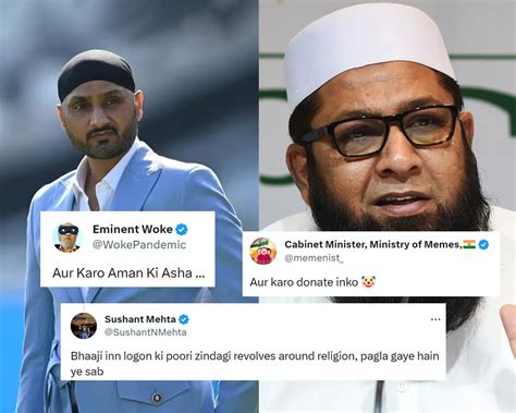 Aur Karo Donate Inko Fans React After Harbhajan Singh Slams Inzamam