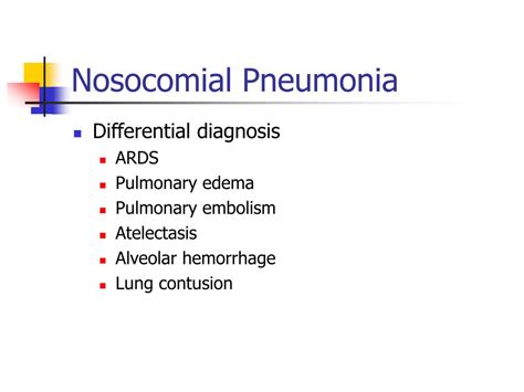 PPT - Nosocomial Pneumonia PowerPoint Presentation, free download - ID ...