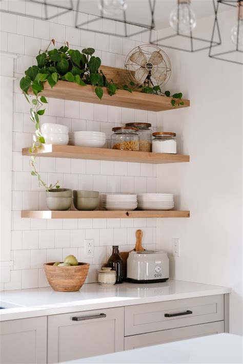 Open Shelves in a Small Kitchen