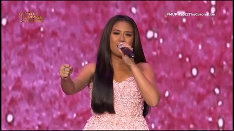 Morissette Amon Sings Power On Miss Universe Philippines 2022 Youtube