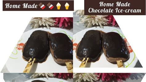 Choco Bar Recipe 😋😋🍫🍫🍦🍦 Chocolate Ice Cream At Home