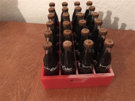 1960's Vintage Miniature Coca Cola Case 24 Bottles | #1933064361