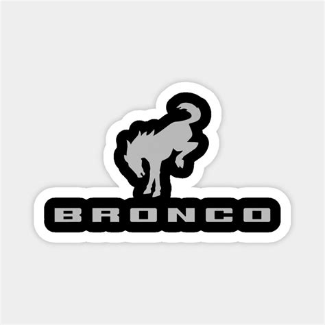 Ford Bronco Logo T Shirt Magnet