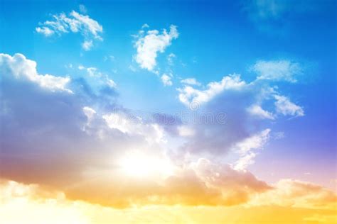 Colorful Sunrise Sky Background Stock Image - Image of atmosphere ...