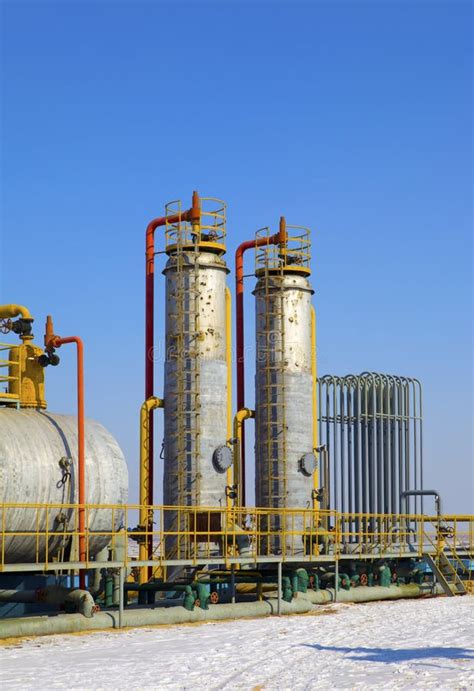 Oil And Gas Processing Plant Stock Image Image Of Environmental Pipe