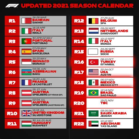 Formula 1 2025 Calender Calendars 2025