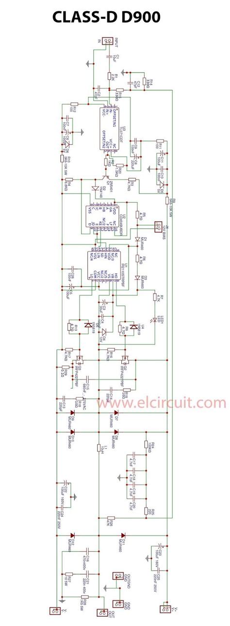 Skema Amplifier Kelas D