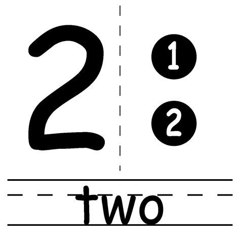 Number 2 Clipart Black And White | Free download on ClipArtMag