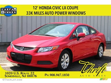 2012 Rallye Red Honda Civic LX Coupe 103279074 GTCarLot Car