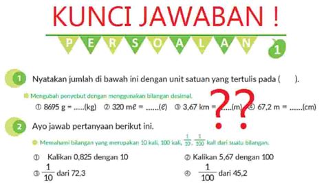 Kunci Jawaban Matematika Kelas 5 Volume 1 Halaman 9 Kurikulum Merdeka