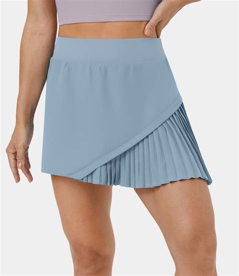 Womens Everyday 2 In 1 Pleated Patchwork Pickleball Skirt Kinetic Halara