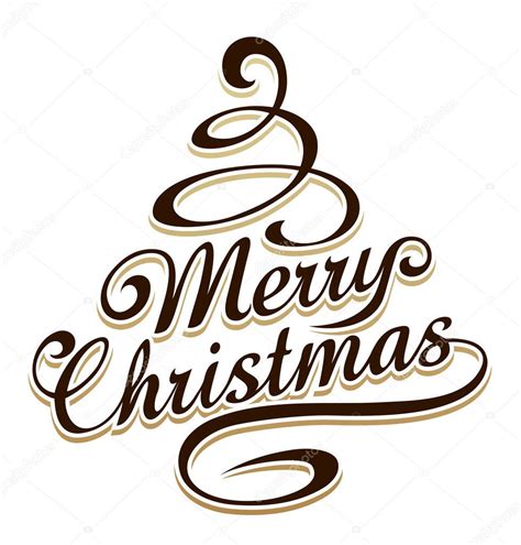 Merry Christmas Typography Stock Vector Image By ©vecster 14681657