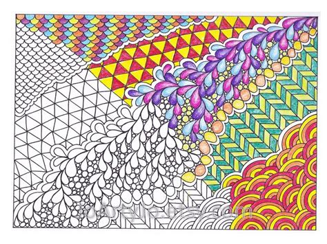 Printable Zendoodle Coloring Page Inpsired By Zentangle Page Etsy Coloring Pages Printable