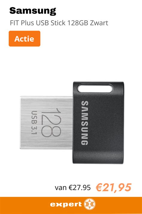 Samsung FIT Plus USB Stick 128GB Zwart USB Sticks Kopen Expert Nl In