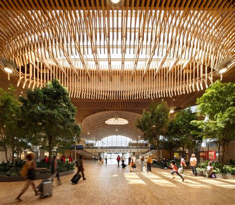 ZGF Architects places "nine-acre" mass-timber roof on Portland airport