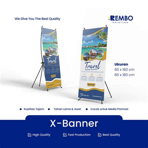 Jual Cetak X Banner Stand Banner Standing Banner Murah Shopee