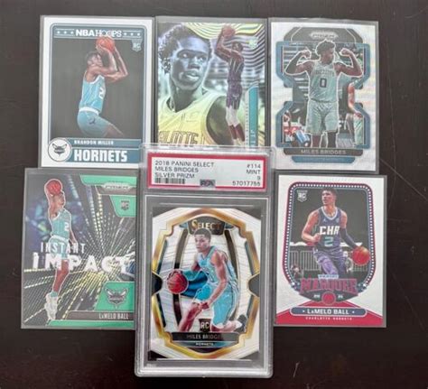 PaninI Select Miles Bridges Silver Prizm Rookie PSA 9 Lamelo Ball