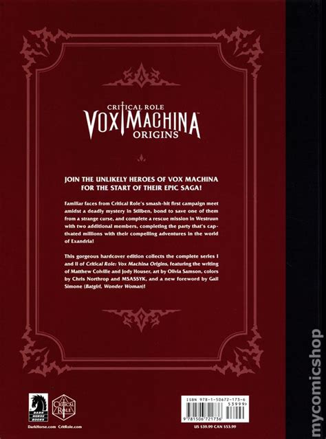 Critical Role Vox Machina Origins Series I And Ii Collection Hc