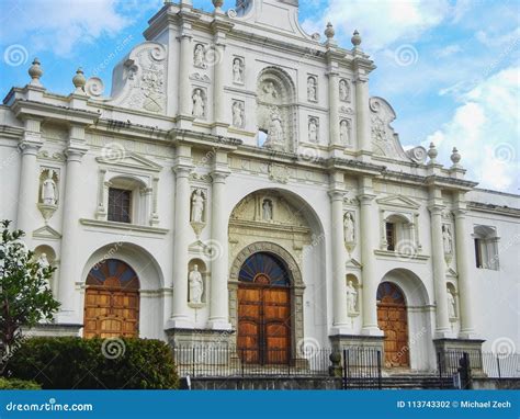 Antigua Guatemala San Francisco El Grande Church Stock Photo - Image of ...