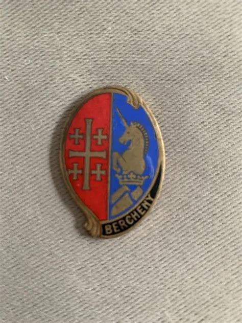 INSIGNE 1 RHP émail Régiment Hussards Parachutistes ORIGINAL Drago