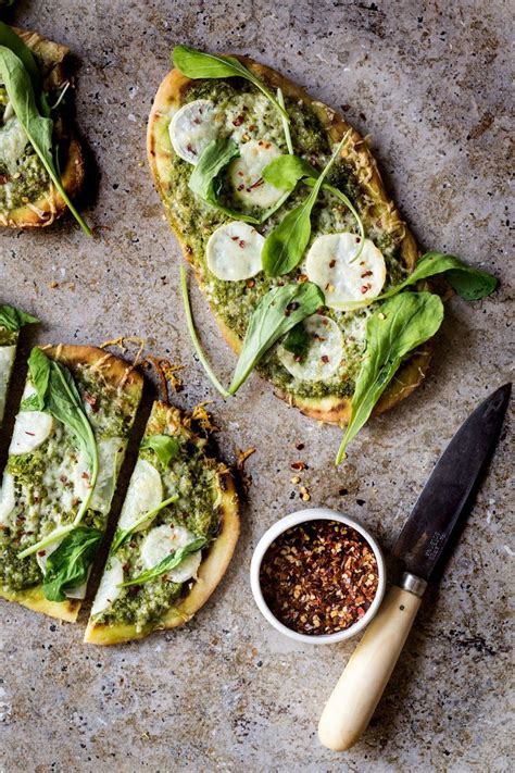 Turnip Green Pesto Pizza Dishing Up The Dirt Yummy Homemade Pizza